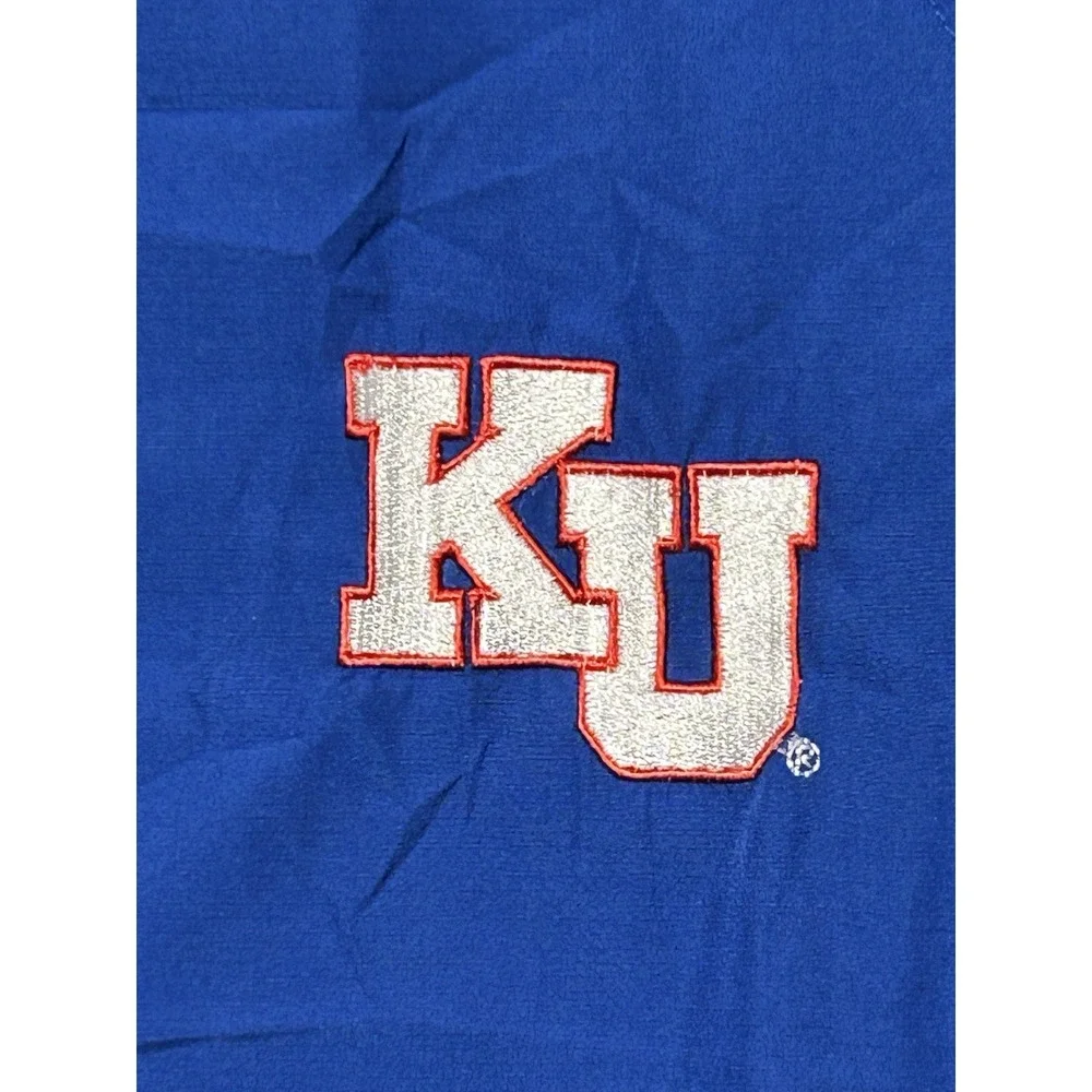 Adidas University Of‎ Kansas Jayhawks Track Jacket Climalite Windbreaker Sz Med